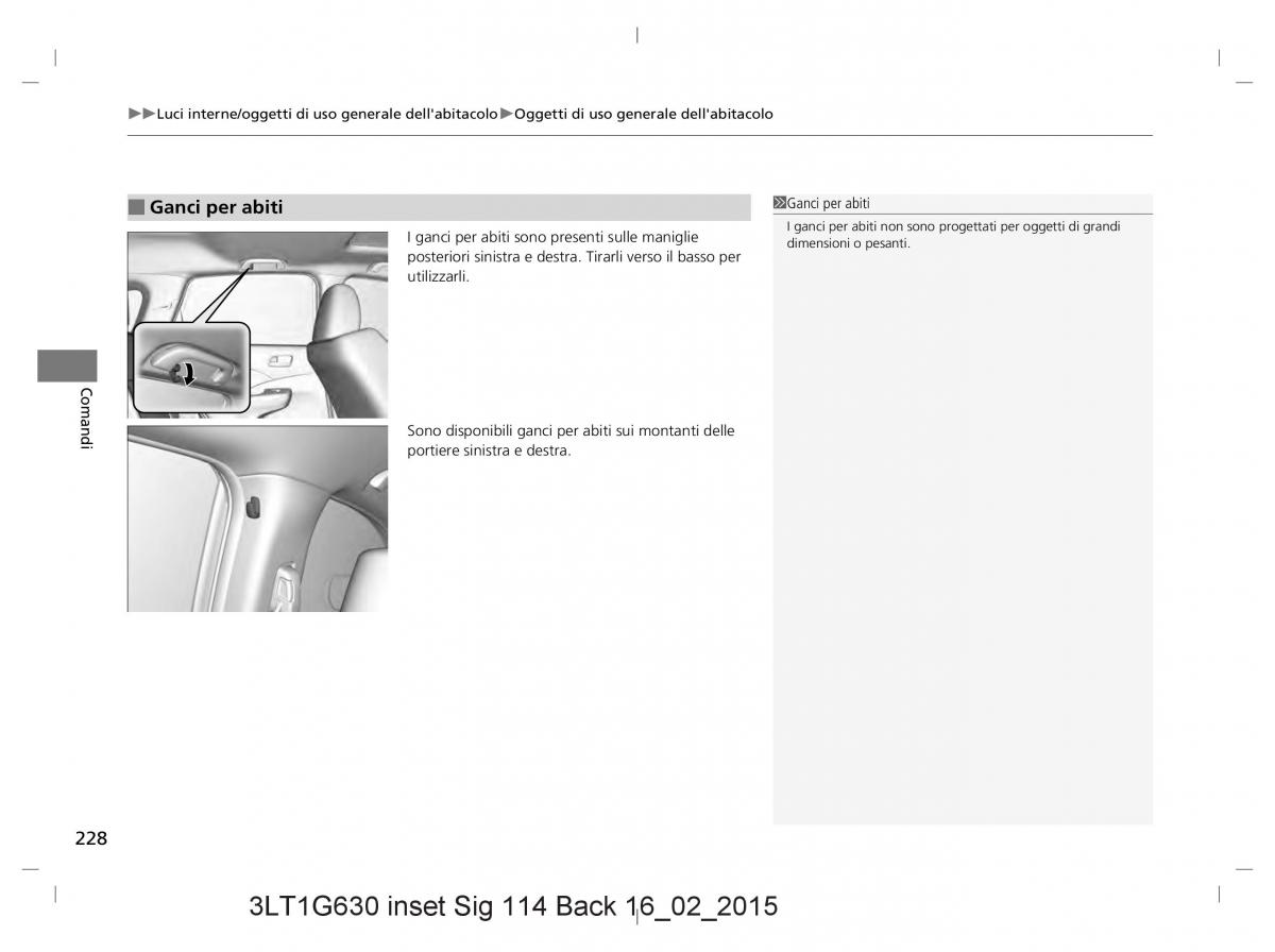 Honda CR V IV 4 manuale del proprietario / page 228