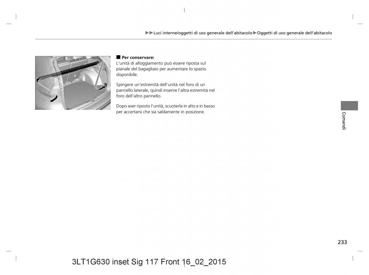 Honda CR V IV 4 manuale del proprietario / page 233