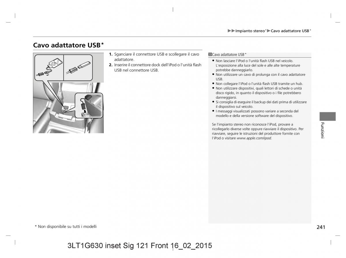 Honda CR V IV 4 manuale del proprietario / page 241