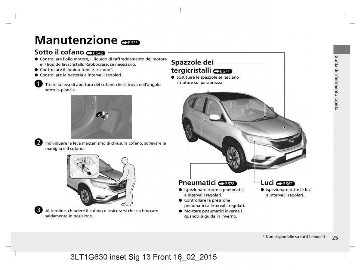 Honda CR V IV 4 manuale del proprietario / page 25