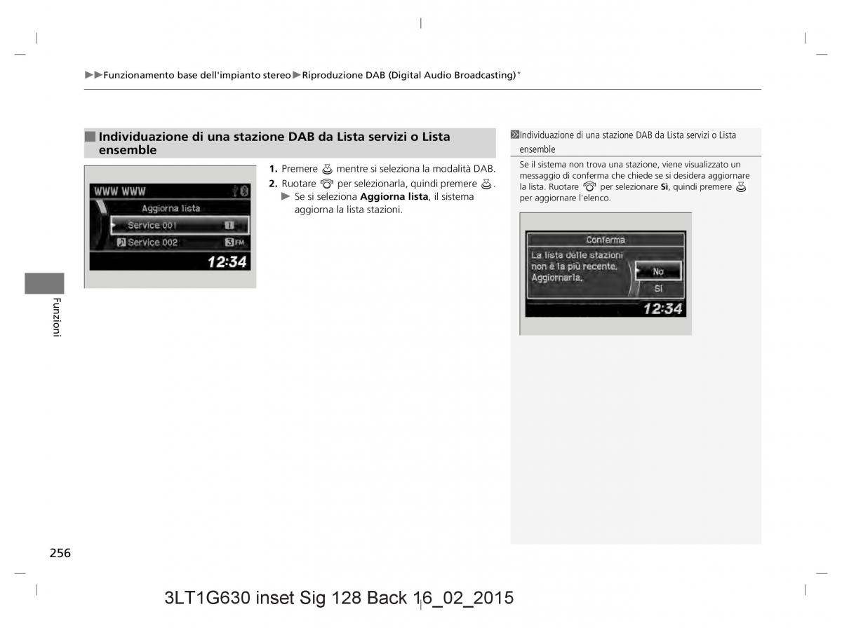 Honda CR V IV 4 manuale del proprietario / page 256