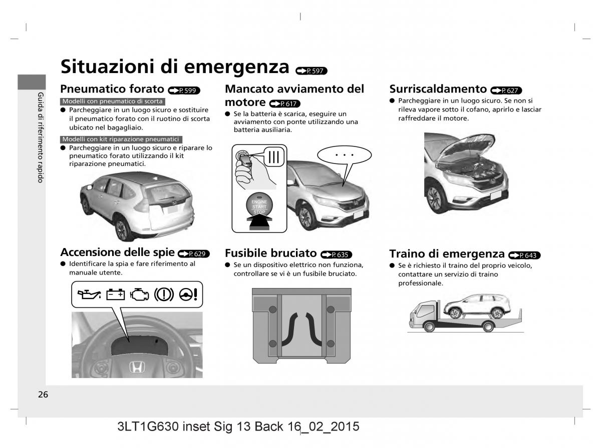 Honda CR V IV 4 manuale del proprietario / page 26