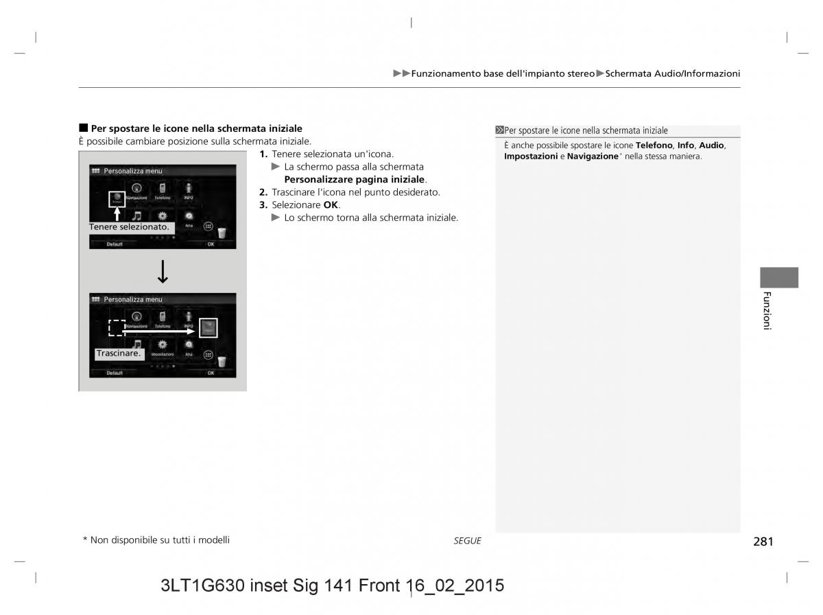 Honda CR V IV 4 manuale del proprietario / page 281