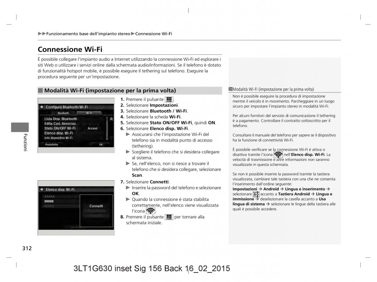 Honda CR V IV 4 manuale del proprietario / page 312