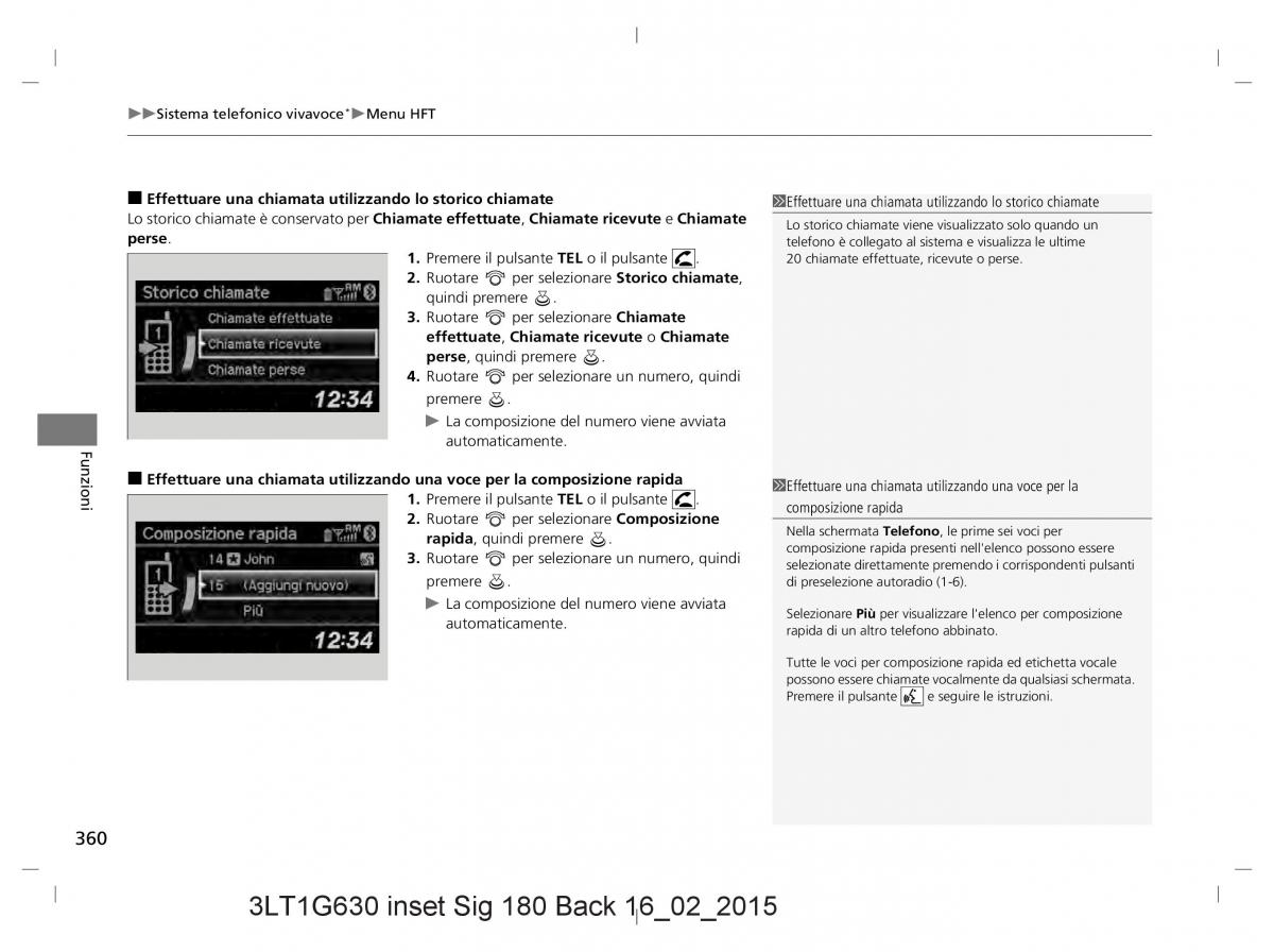 Honda CR V IV 4 manuale del proprietario / page 360