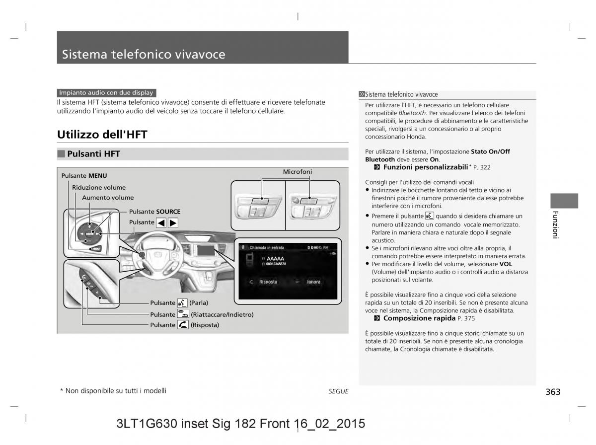 Honda CR V IV 4 manuale del proprietario / page 363