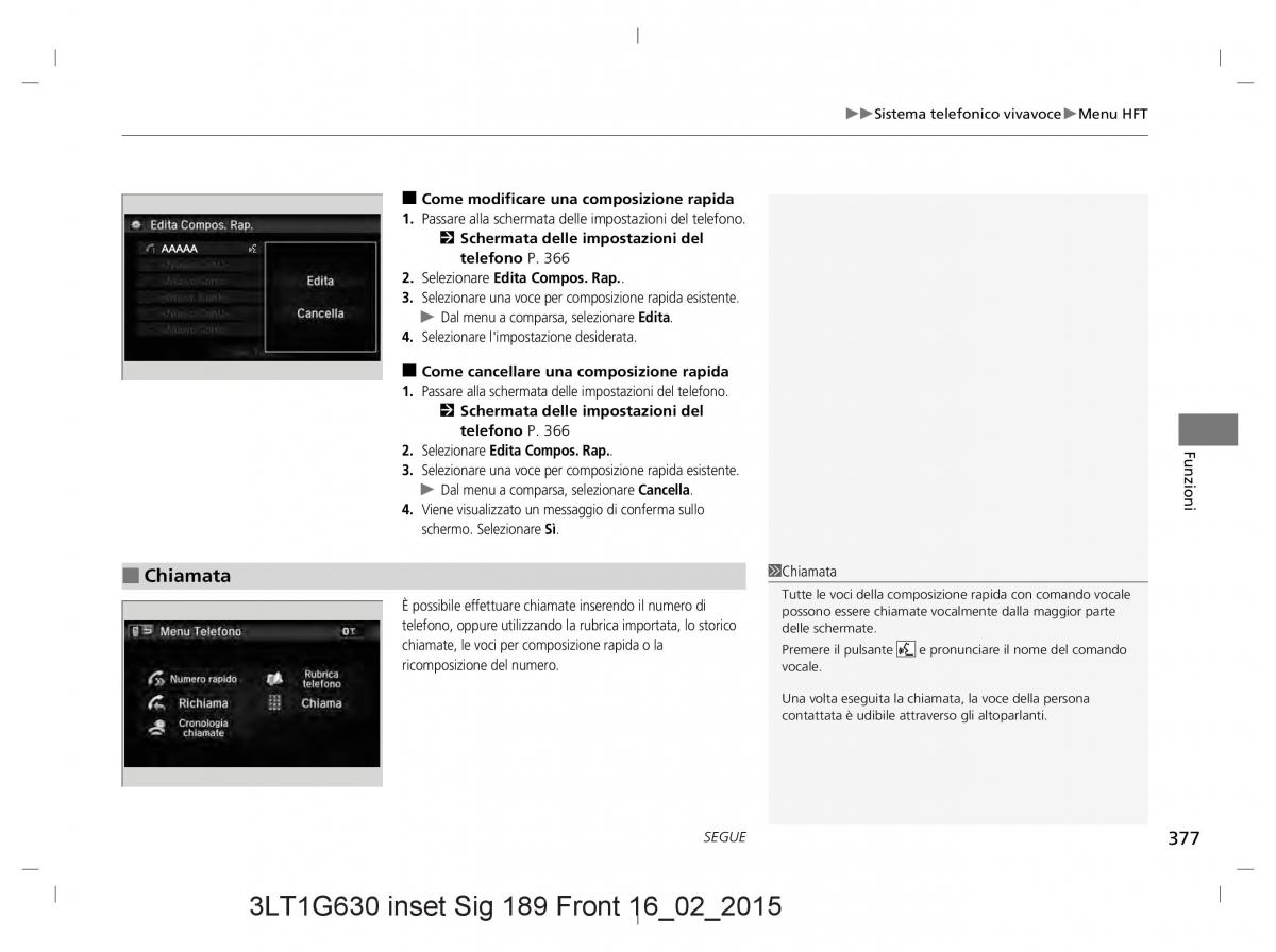 Honda CR V IV 4 manuale del proprietario / page 377