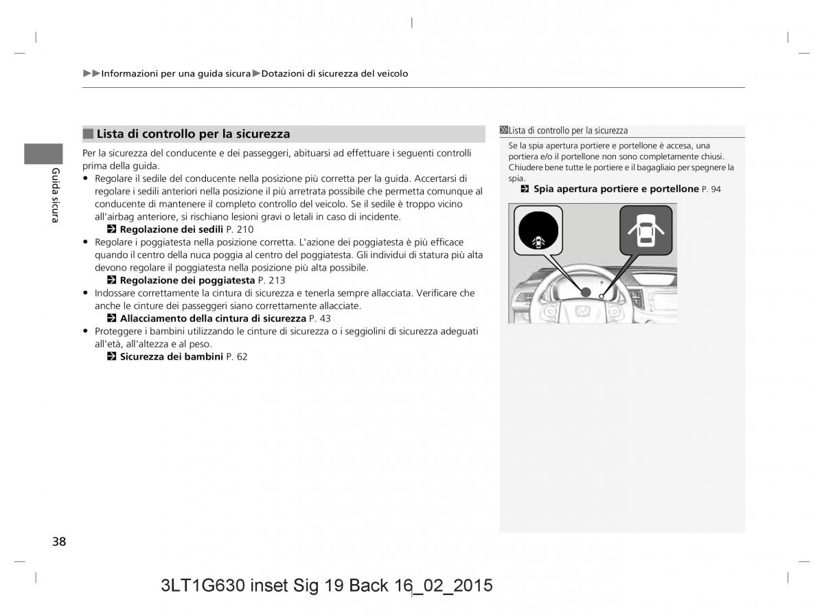 Honda CR V IV 4 manuale del proprietario / page 38