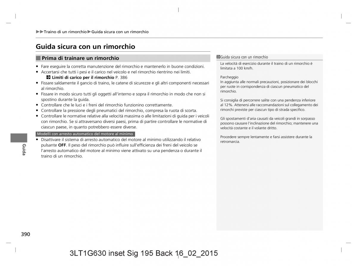 Honda CR V IV 4 manuale del proprietario / page 390