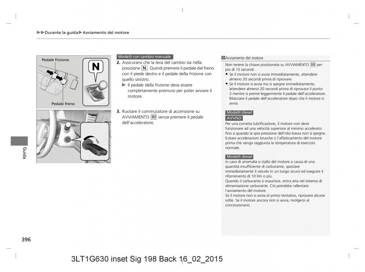 Honda CR V IV 4 manuale del proprietario / page 396