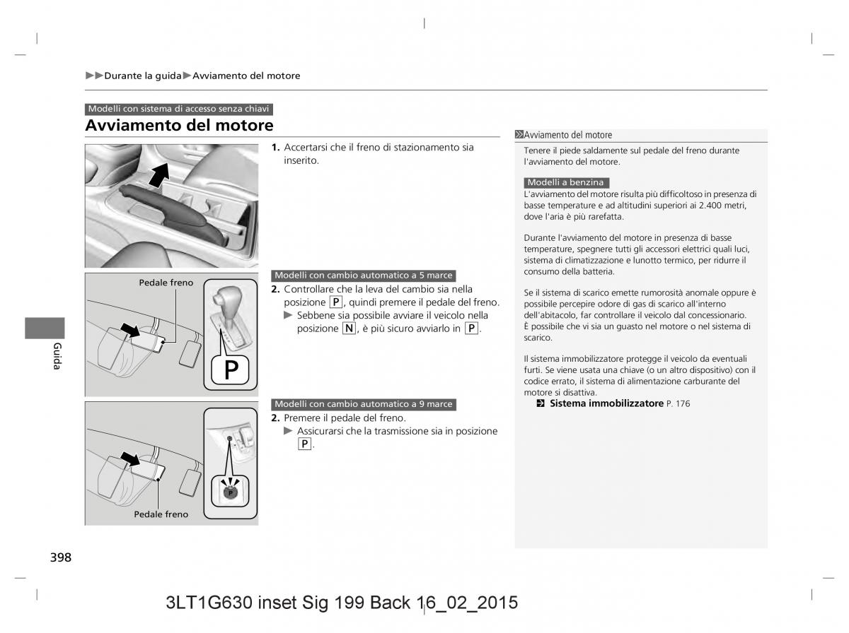 Honda CR V IV 4 manuale del proprietario / page 398