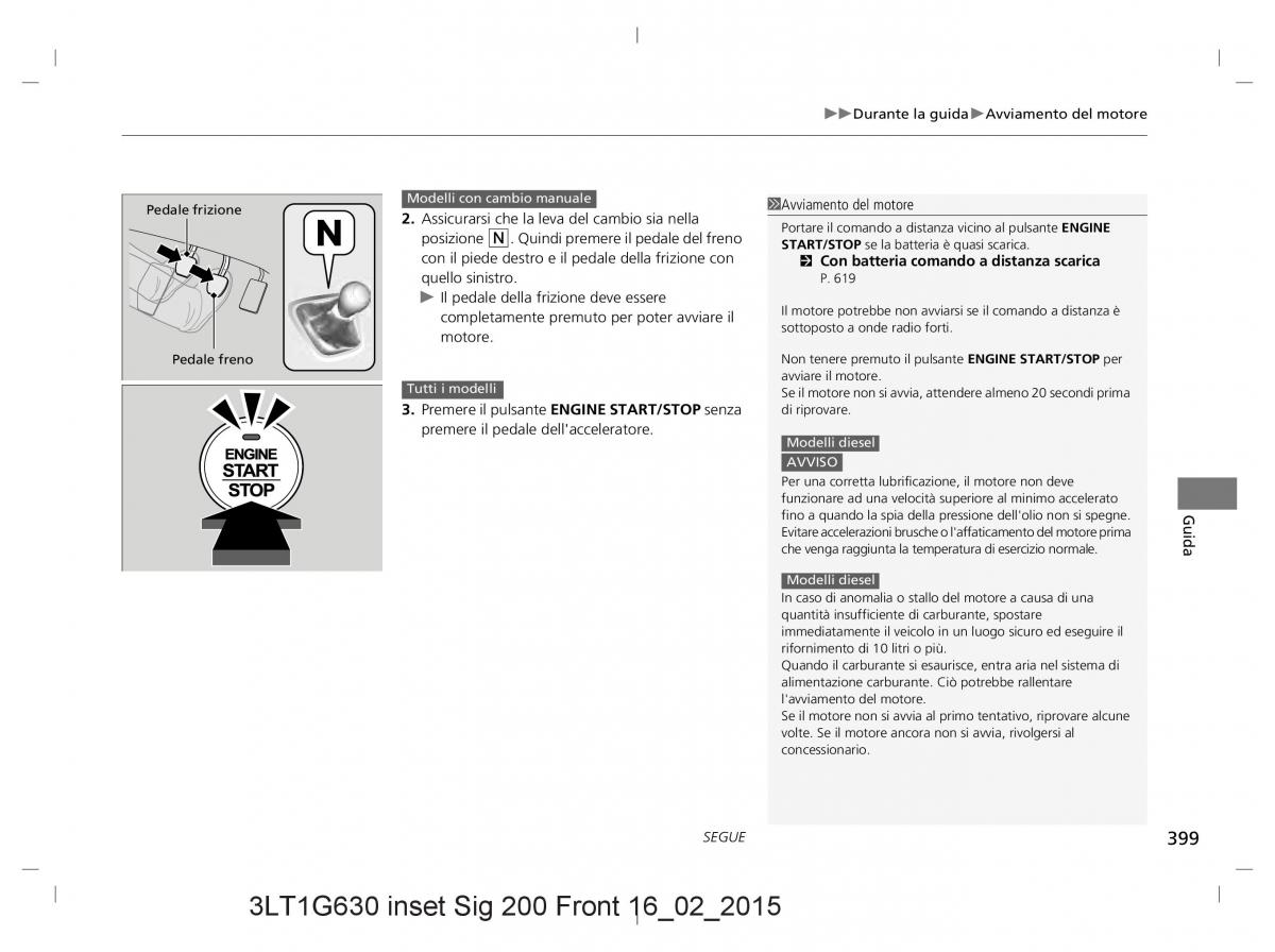 Honda CR V IV 4 manuale del proprietario / page 399