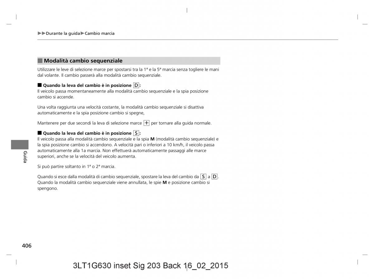 Honda CR V IV 4 manuale del proprietario / page 406