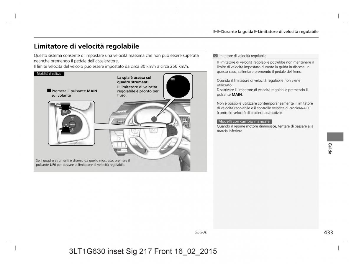 Honda CR V IV 4 manuale del proprietario / page 433