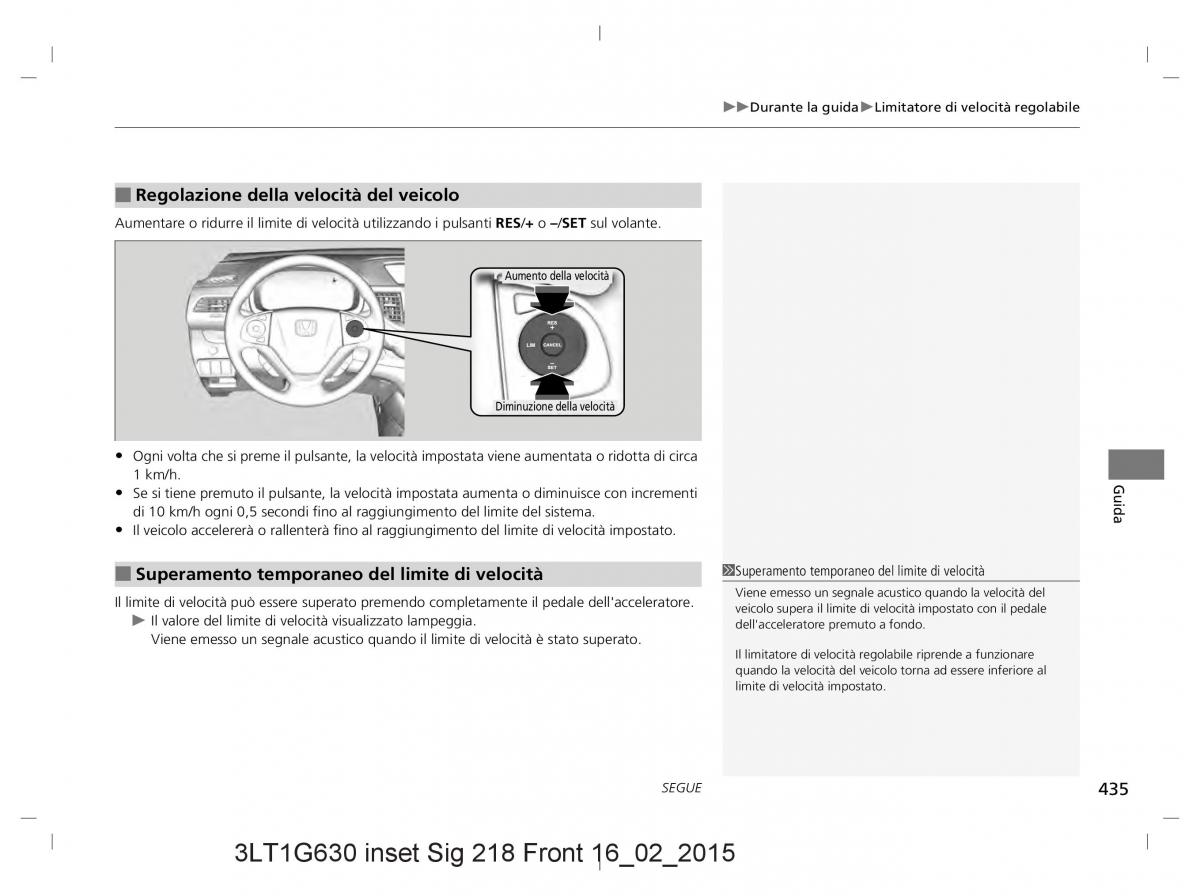 Honda CR V IV 4 manuale del proprietario / page 435