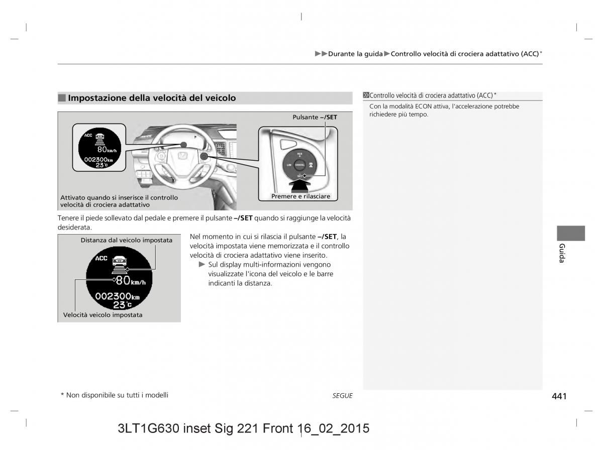 Honda CR V IV 4 manuale del proprietario / page 441