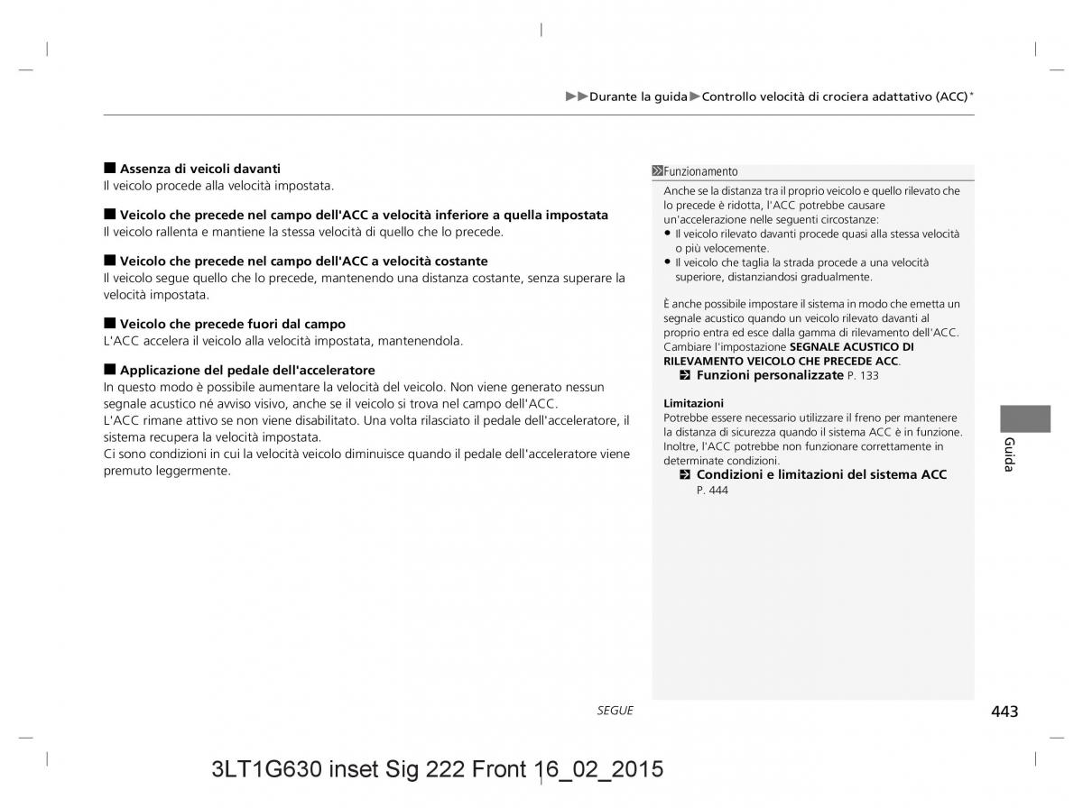 Honda CR V IV 4 manuale del proprietario / page 443