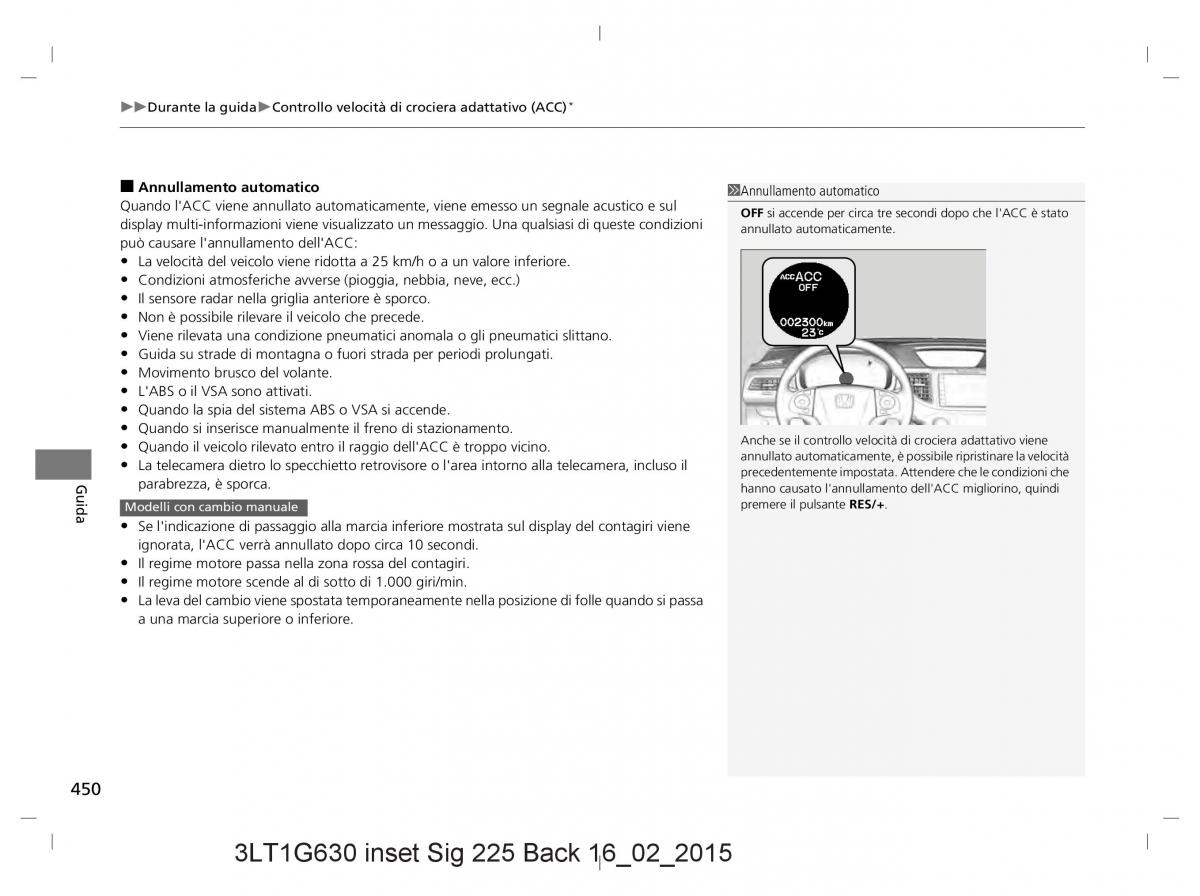 Honda CR V IV 4 manuale del proprietario / page 450