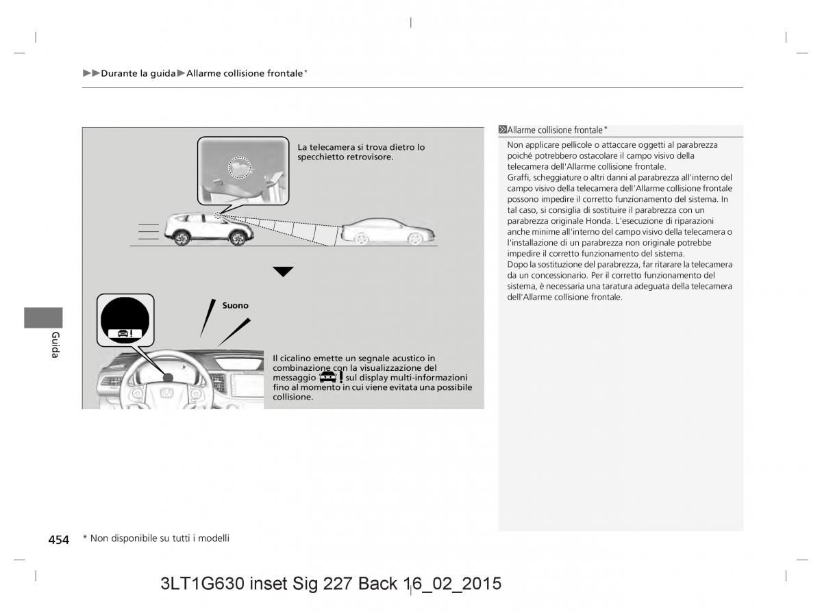 Honda CR V IV 4 manuale del proprietario / page 454