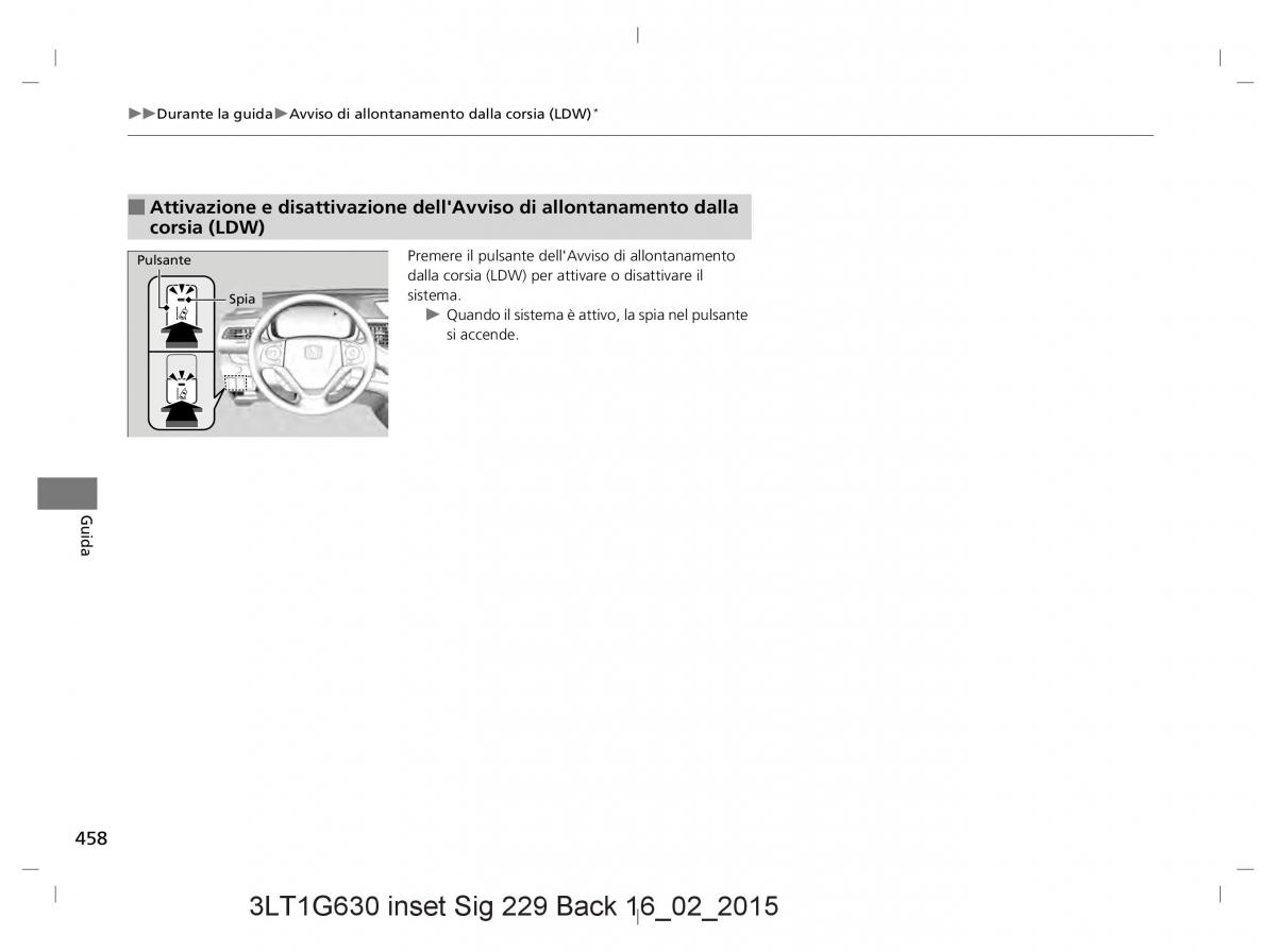 Honda CR V IV 4 manuale del proprietario / page 458