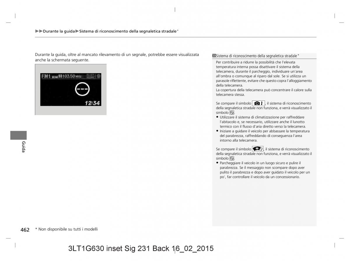 Honda CR V IV 4 manuale del proprietario / page 462