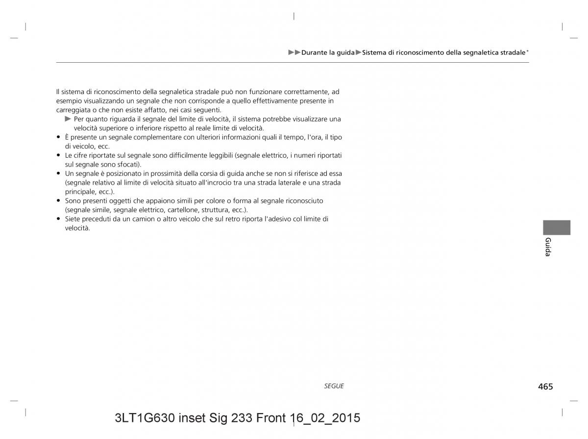 Honda CR V IV 4 manuale del proprietario / page 465