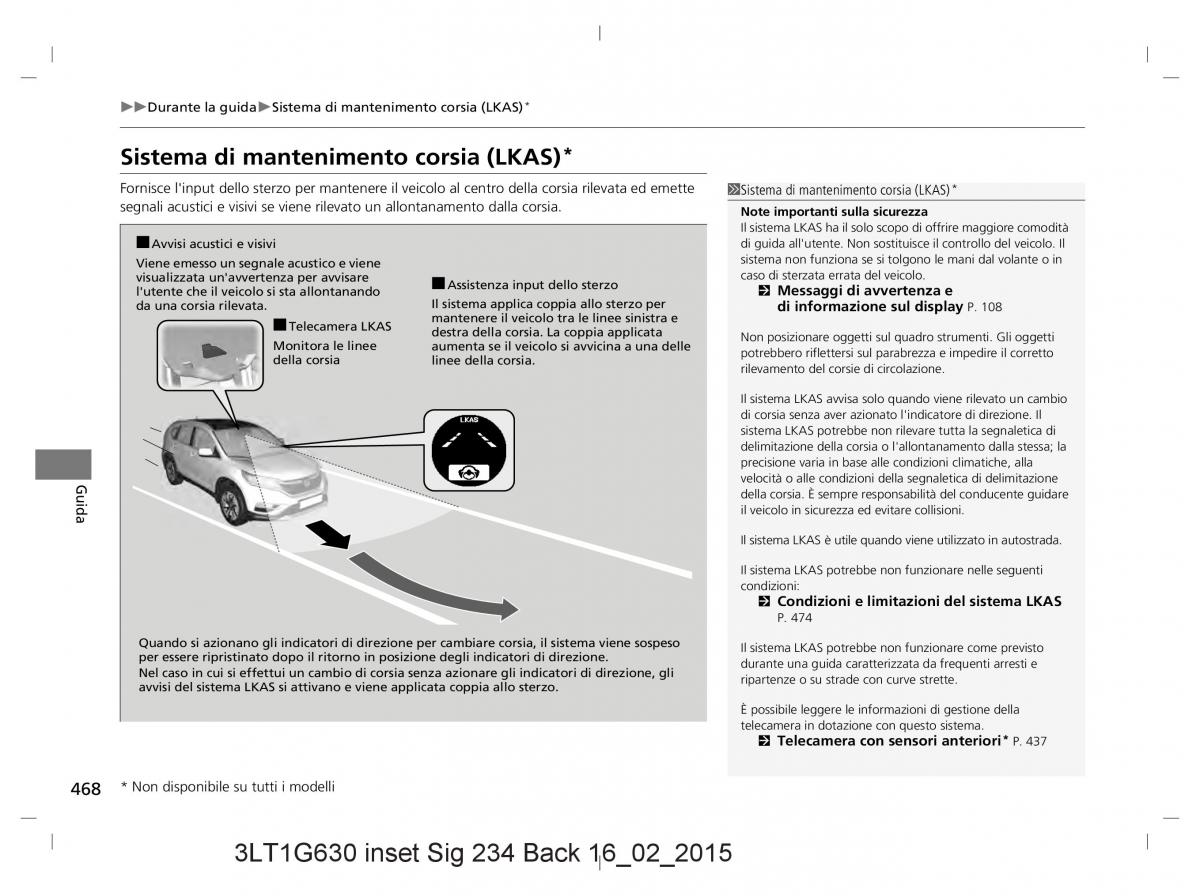 Honda CR V IV 4 manuale del proprietario / page 468