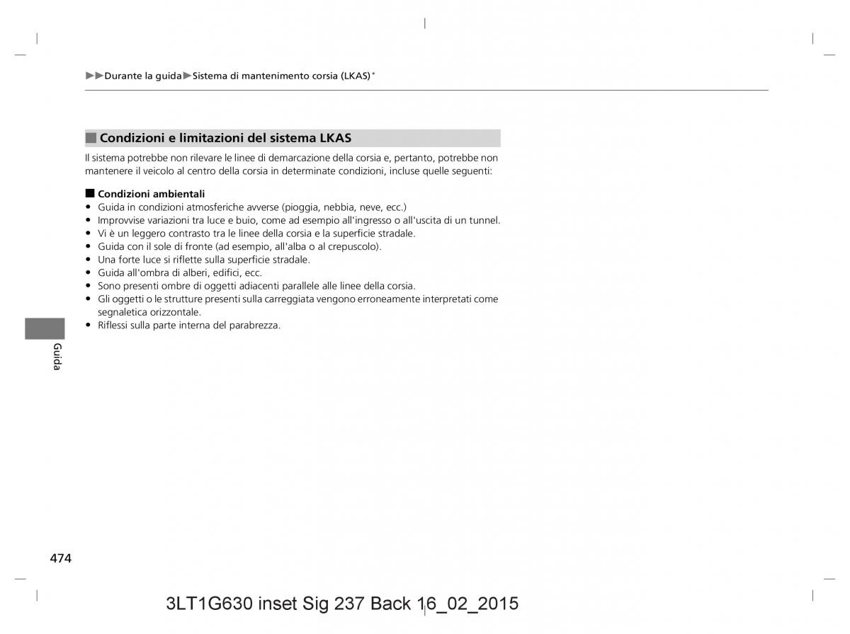 Honda CR V IV 4 manuale del proprietario / page 474