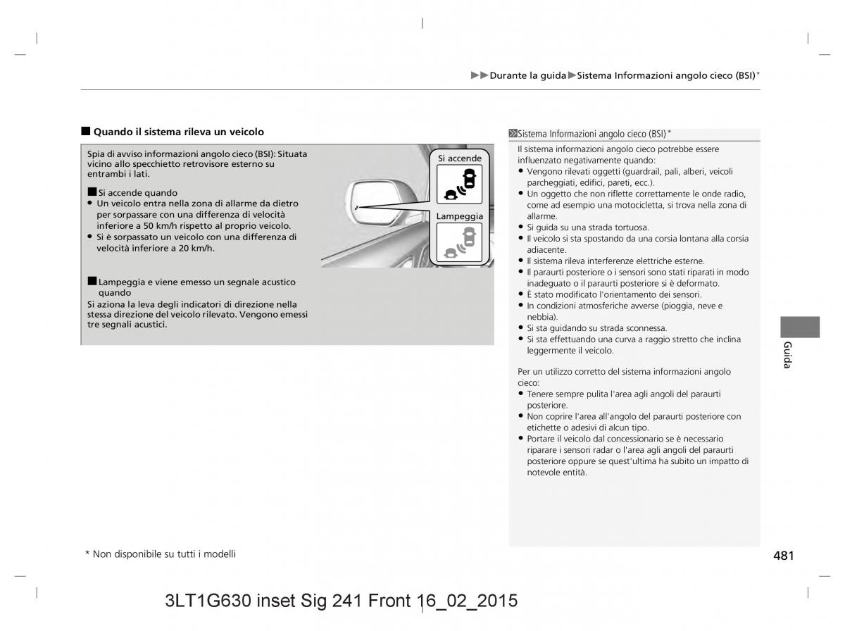 Honda CR V IV 4 manuale del proprietario / page 481