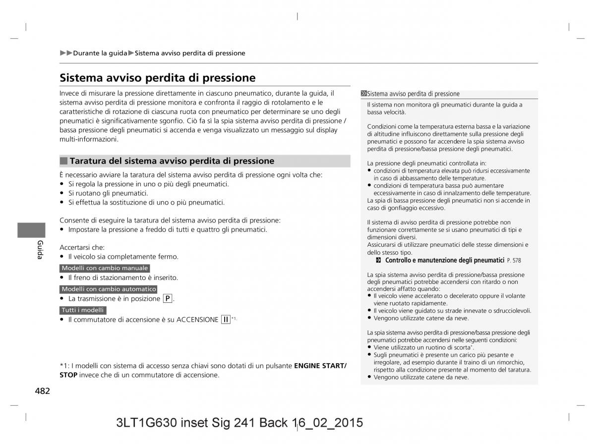 Honda CR V IV 4 manuale del proprietario / page 482