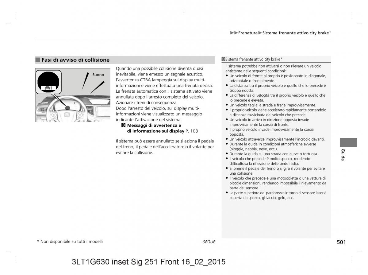 Honda CR V IV 4 manuale del proprietario / page 501