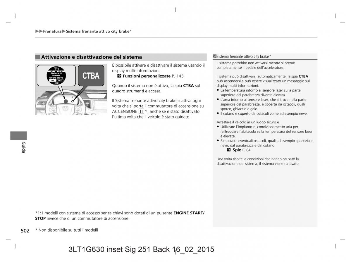 Honda CR V IV 4 manuale del proprietario / page 502