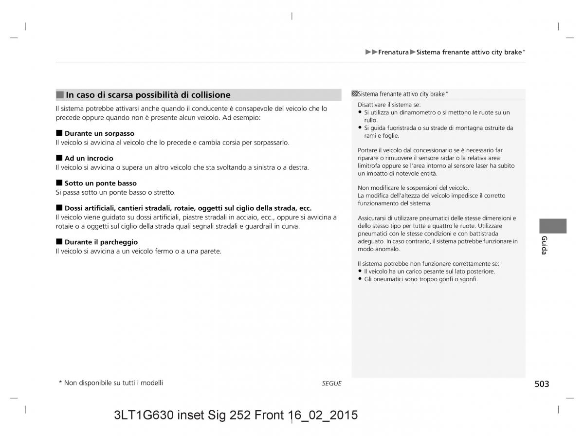 Honda CR V IV 4 manuale del proprietario / page 503