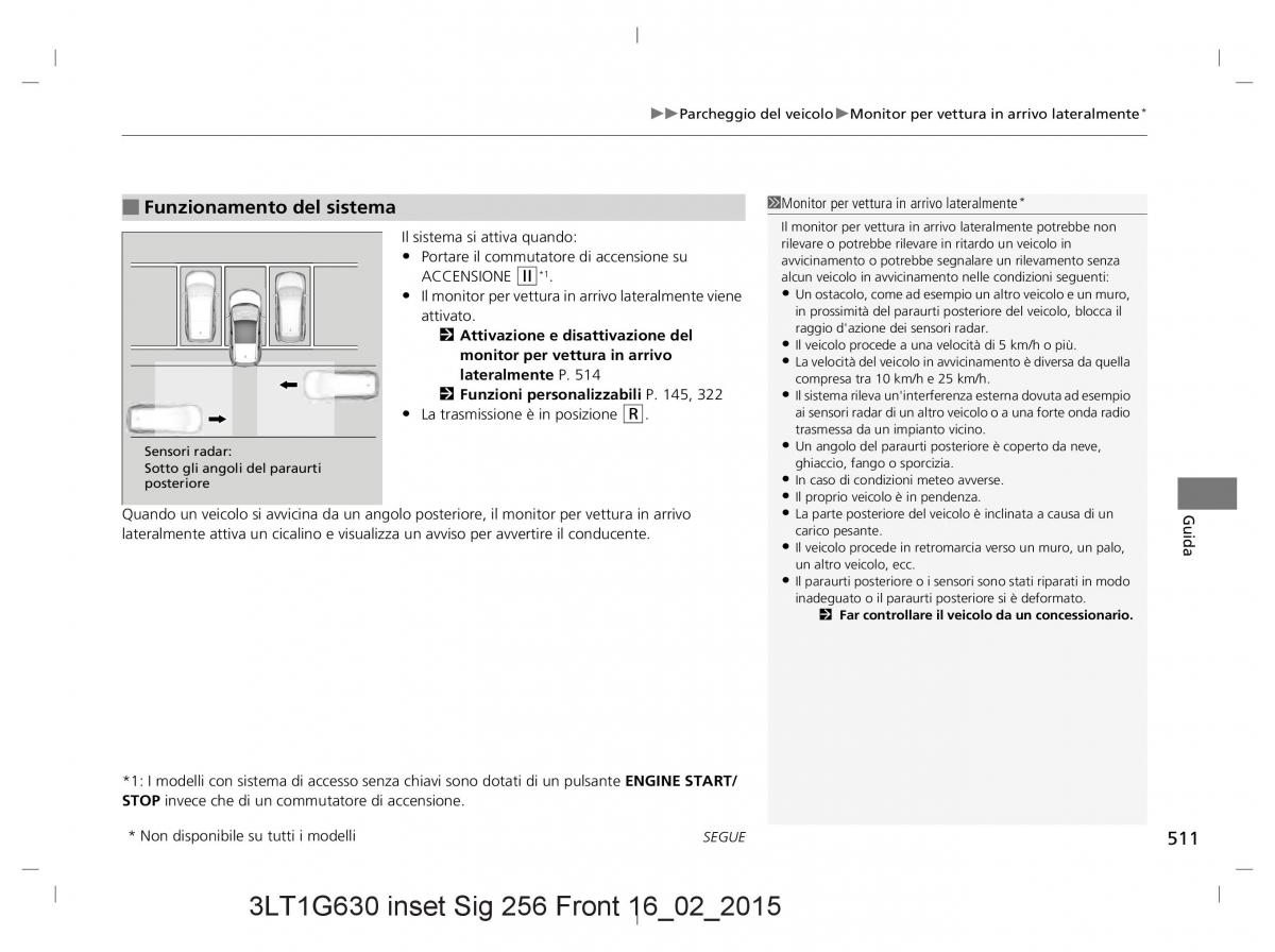 Honda CR V IV 4 manuale del proprietario / page 511