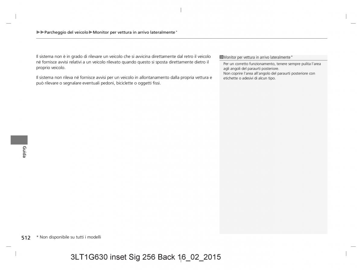 Honda CR V IV 4 manuale del proprietario / page 512