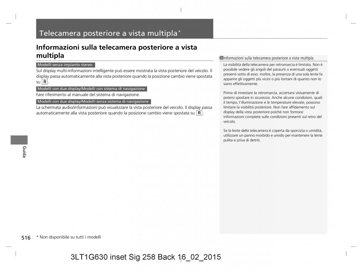 Honda CR V IV 4 manuale del proprietario / page 516