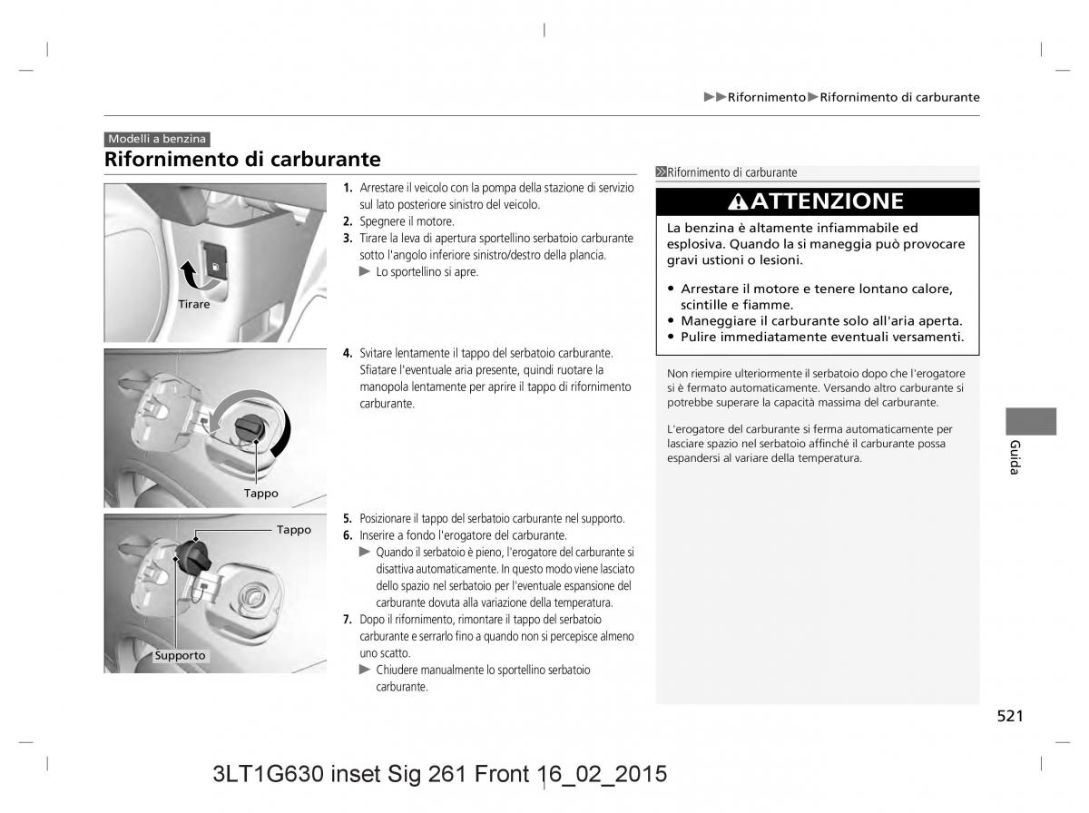 Honda CR V IV 4 manuale del proprietario / page 521