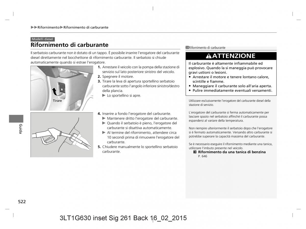 Honda CR V IV 4 manuale del proprietario / page 522