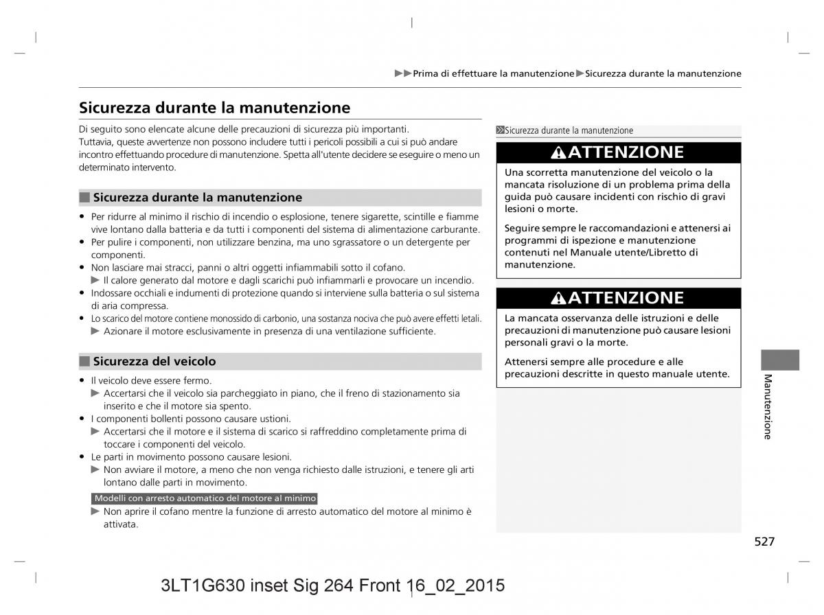 Honda CR V IV 4 manuale del proprietario / page 527