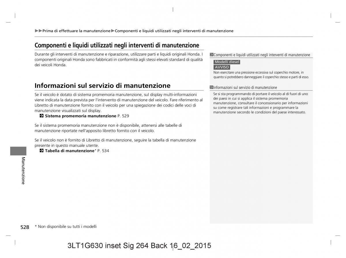 Honda CR V IV 4 manuale del proprietario / page 528