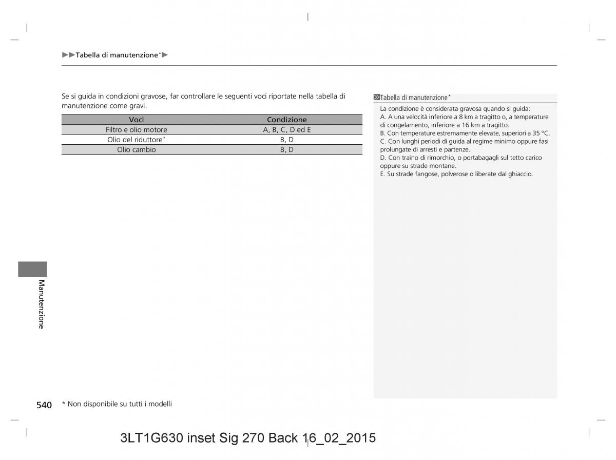 Honda CR V IV 4 manuale del proprietario / page 540