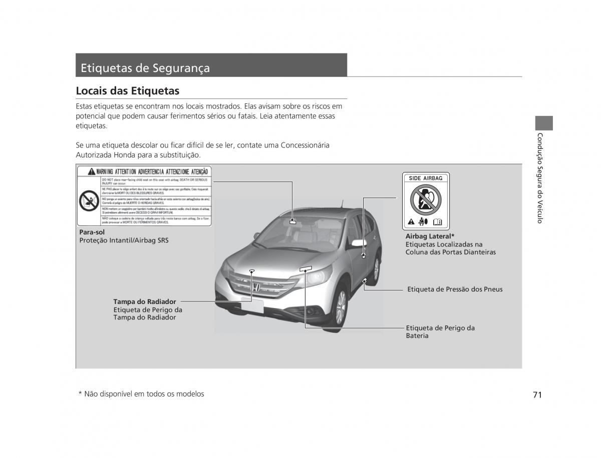 Honda CR V IV 4 manual del propietario / page 69