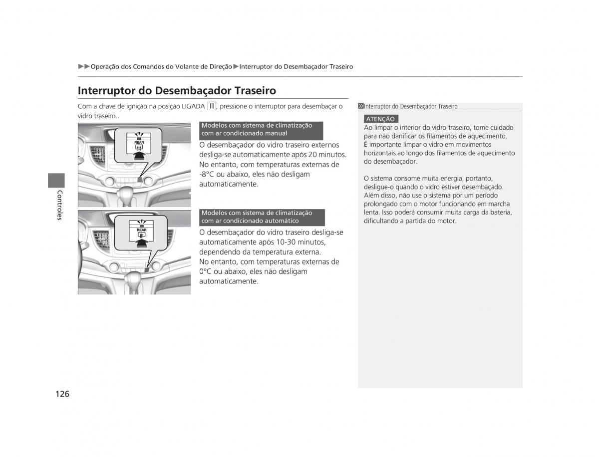 Honda CR V IV 4 manual del propietario / page 124