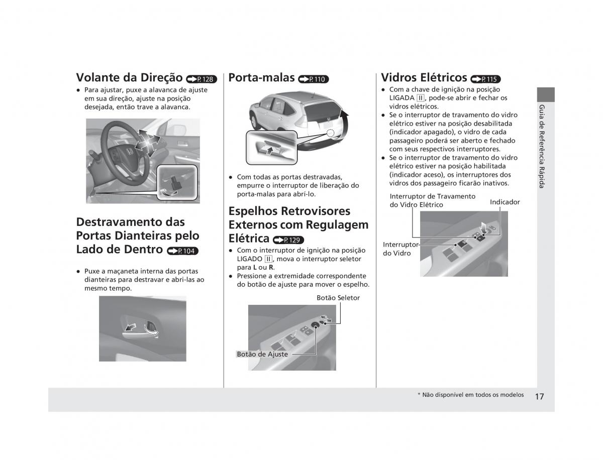 Honda CR V IV 4 manual del propietario / page 15