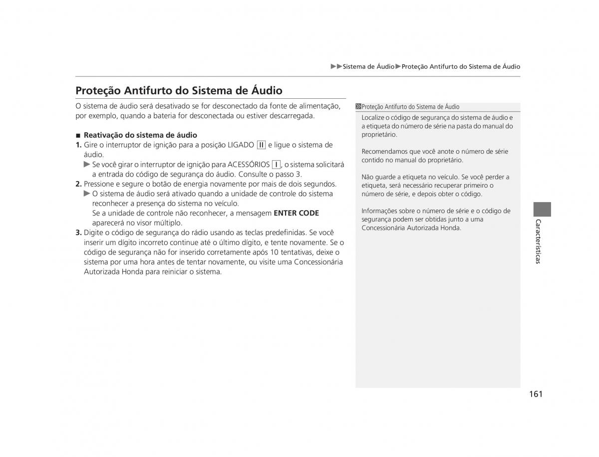 Honda CR V IV 4 manual del propietario / page 159