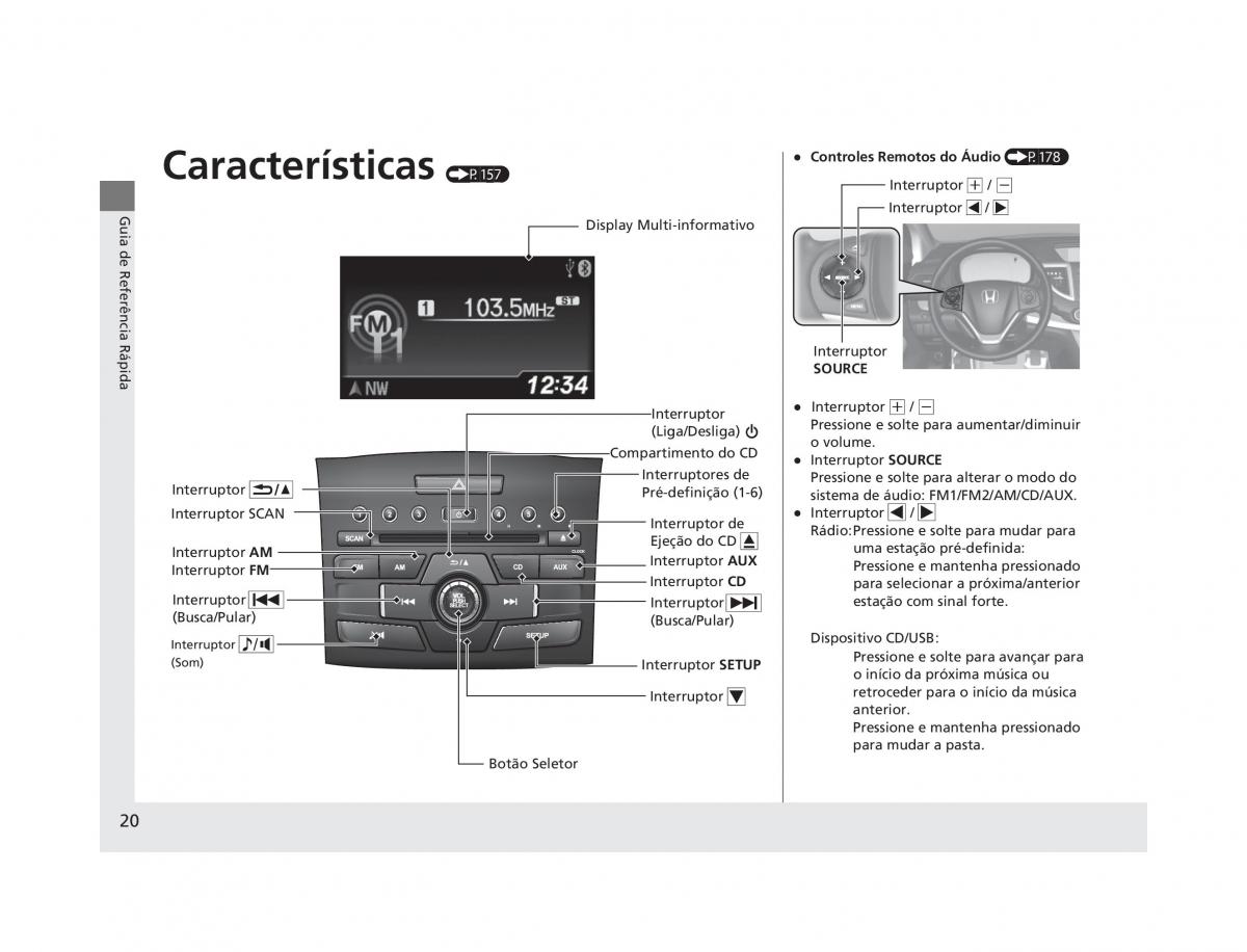 Honda CR V IV 4 manual del propietario / page 18