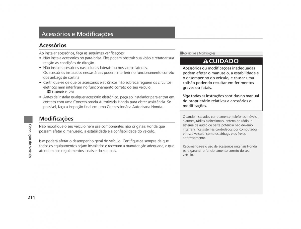 Honda CR V IV 4 manual del propietario / page 212