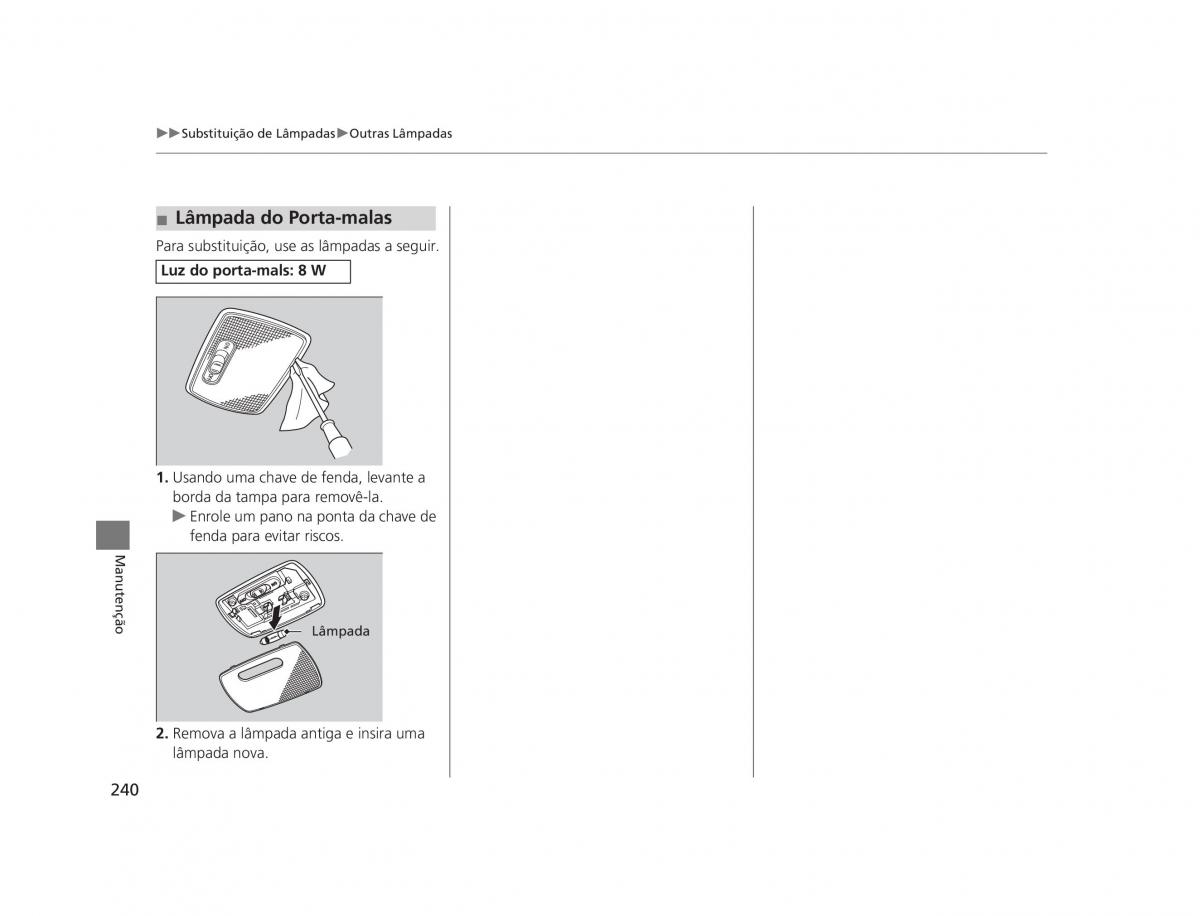 Honda CR V IV 4 manual del propietario / page 238