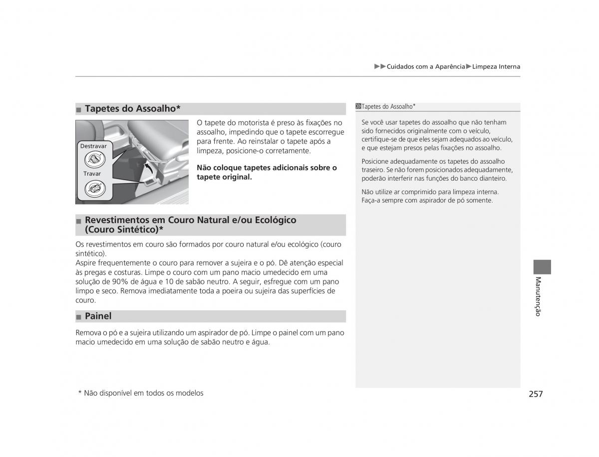 Honda CR V IV 4 manual del propietario / page 255