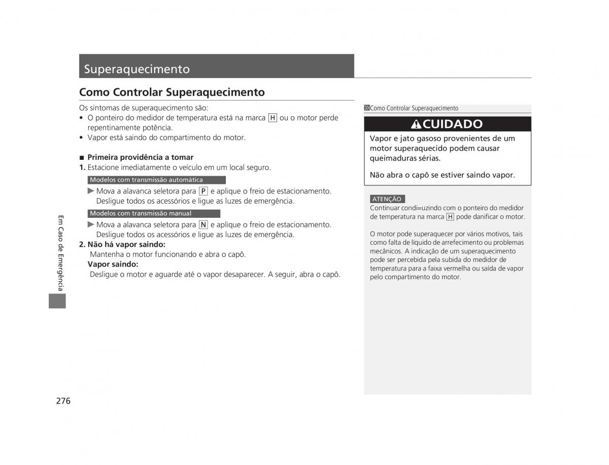 Honda CR V IV 4 manual del propietario / page 274